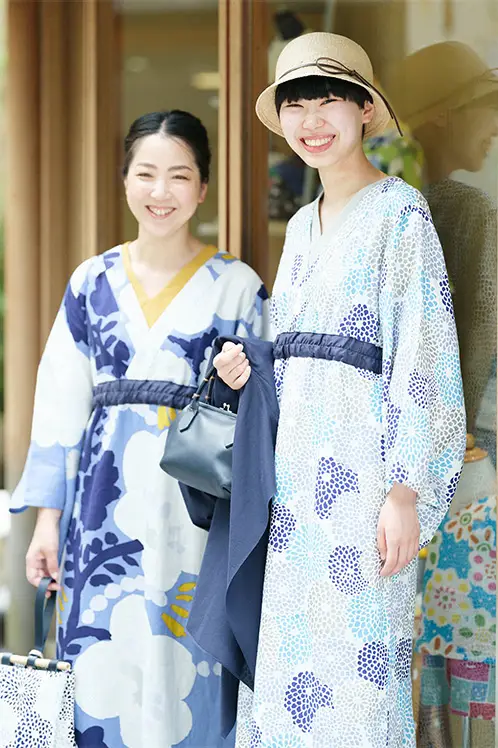 麻 ゆかたみたて- 浴衣に見立てた衣。SOU・SOU流の簡易浴衣です。