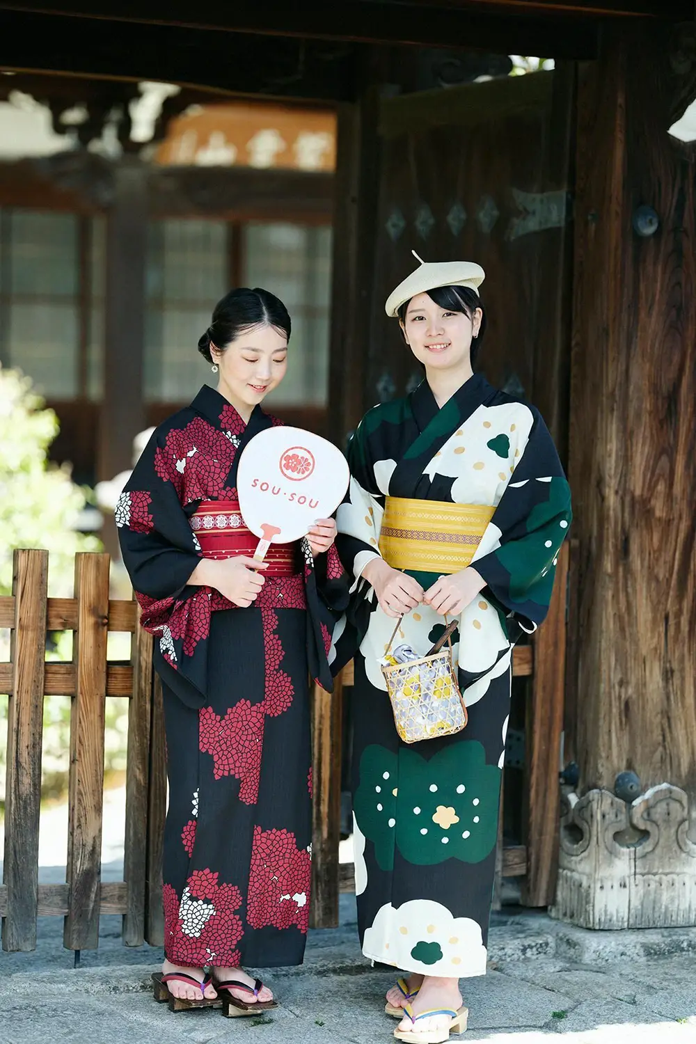 SOU•SOU 浴衣みたて　芍薬 麻 ゆかたみたて- 浴衣に見立てた衣。SOU・SOU流の簡易浴衣です。